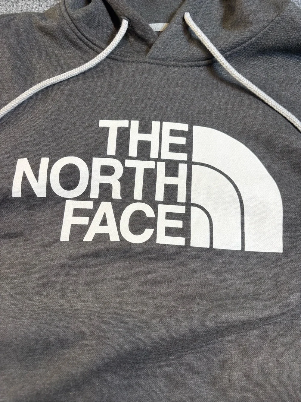 The North Face Half Dome Hoodie Men’s Large Grey Pullover Sweatshirt A7R9F EUC
